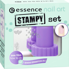 Essence Nail Art Stamp Set sada sa zdobiacim pečiatkou 01 1 kus