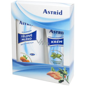 Astrid Telové mlieko 400 ml + výživný a regeneračný krém 100 ml, kozmetická sada
