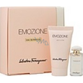 Salvatore Ferragamo Emozione parfumovaná voda 5 ml + parfumové telové mléko30 ml, darčeková sada