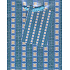 Nekupto Darčeková papierová taška 14 x 11 x 6,5 cm Modré kvietky 1 kus 806 40 BS