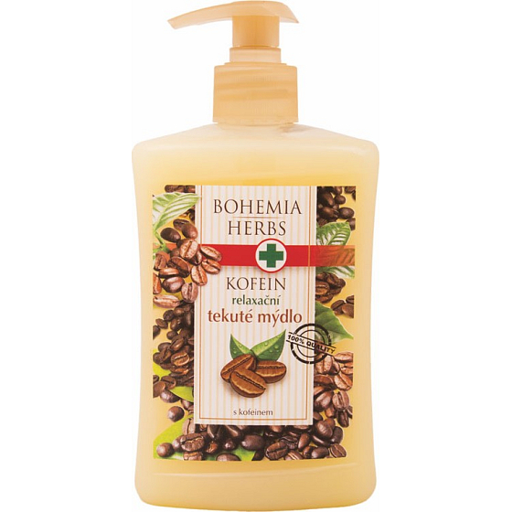 Bohemia Gifts Kofeín a Olivový olej relaxačné krémové tekuté mydlo 500 ml