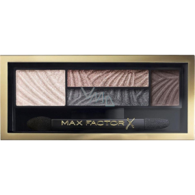 Max Factor Smokey Eye Dráma Kit 2v1 očné tiene a púder na obočie 02 Lavish Onyx 1,8 g