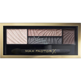 Max Factor Smokey Eye Dráma Kit 2v1 očné tiene a púder na obočie 02 Lavish Onyx 1,8 g