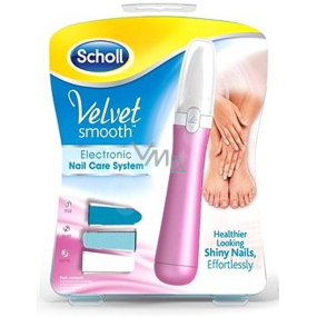 Scholl Velvet Smooth Nail Care System Pink elektrický pilník na nechty