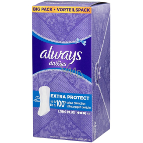Always Dailies Extra Protect Long Plus s jemnou vôňou slipové intímne vložky 44 kusov
