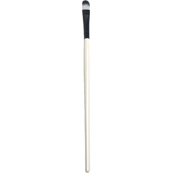 Kozmetický štetec na očné tiene čierno-biely zaoblený 18 cm 30190