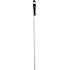 Kozmetický štetec na očné tiene čierno-biely zaoblený 18 cm 30190