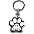 Prívesok na kľúče Nekupto Pets v tvare labky Border kolie 40 x 85 x 3 mm