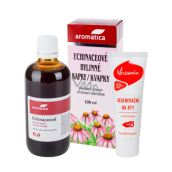 Aromatica Echinaceové bylinné kvapky pre prirodzenú obranyschopnosť 100 ml + Kosmín na pery 25 ml, duopack