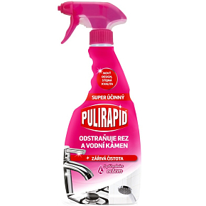 Pulirapid Kúpeľňa a Kuchyňa odstraňovač vodného kameňa s octom, 500 ml