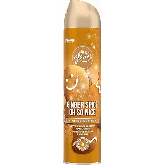 Glade Ginger Spice Oh So Nice s vôňou perníkového korenia a vanilky osviežovač vzduchu sprej 300 ml