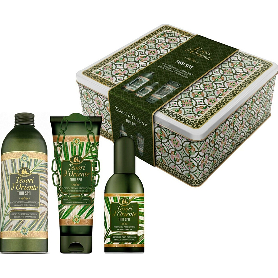 Tesoro d Oriente Thai Spa toaletná voda pre ženy 100 ml + sprchový gél 250 ml + pena do kúpeľa 500 ml, darčeková sada