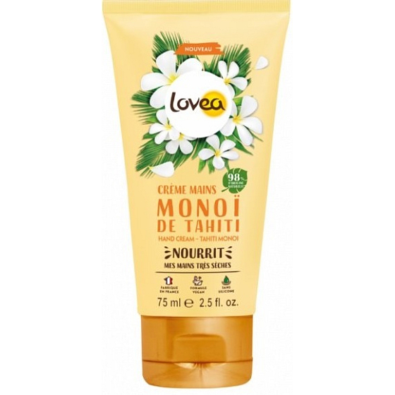 Lovea Monoi vyživujúci krém na ruky pre suchú pokožku 75 ml