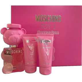 Moschino Toy 2 Bubble Gum toaletná voda pre ženy 50 ml + telové mlieko 50 ml + sprchový gél 50 ml, darčeková sada pre ženy