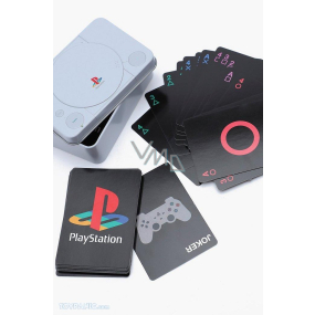 Zberateľské hracie karty Epee Merch Playstation v kovovej krabičke 54 kariet