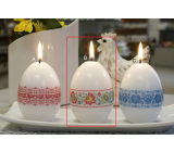 Lima Dekoratívna sviečka Slovanský vzor pruhované vajíčko 60 x 90 mm 1 kus