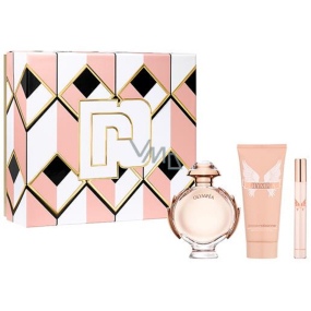 Paco Rabanne Olympea parfumovaná voda 80 ml + telové mlieko 100 ml + parfumovaná voda 10 ml miniatúra, darčeková sada pre ženy