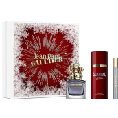 Jean Paul Gaultier Scandal Pour Homme toaletná voda 100 ml + dezodorant v spreji 150 ml + toaletná voda 10 ml, darčeková sada pre mužov