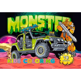 Ditipo Omaľovánky Cars Monster 10 strán A4 210 x 297 mm