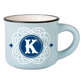 Hrnček na espresso Albi - písmeno K 45 ml
