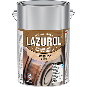 Lazurol Pragolesk C1037 nitrocelulózový lak na drevo 4 l
