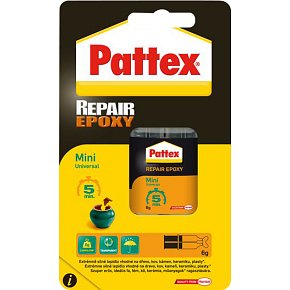 PATTEX Repair Epoxy mini dvojzložkové epoxidové lepidlo, 6 ml