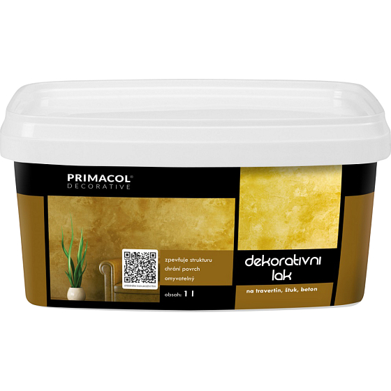 Primacol Decorative umývateľný priehľadný dekoratívny lak, 1 l
