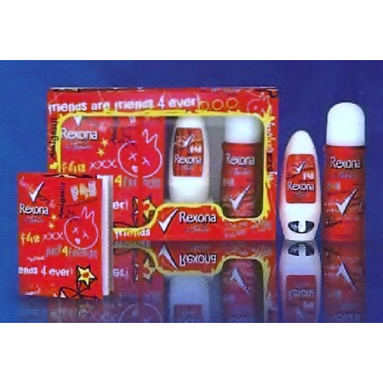 Rexona F4E for Teens s poznámkovým blokom, kozmetická sada