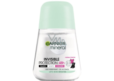 Garnier Mineral Invisible Black & White 48hkuličkový antiperspirant dezodorant roll-on pre ženy 50 ml