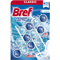 Bref WC Power Aktiv Ocean, WC guličky, 3 × 50 g