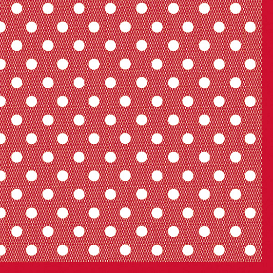 Maki Papierové dezertné obrúsky červené 3 vrstvové 25 x 25 cm 20 kusov