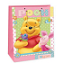 Ditipo Darčeková papierová taška 33 x 10,2 x 45,7 cm Disney Medvedík Pú, Pooh Piglet