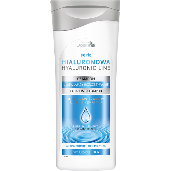 Joanna Hyaluronic Line šampón s kyselinou hyalurónovou na suché vlasy bez lesku 200 ml