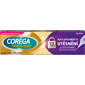 Corega Power Max fixačný krém na zubné náhrady bez príchute 40 g