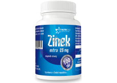 Nutricius Zinok Extra doplnok stravy, silný antioxidant, napomáha k normálnej funkcii imunitného systému, prispieva k plodnosti 25 mg 100 tabliet