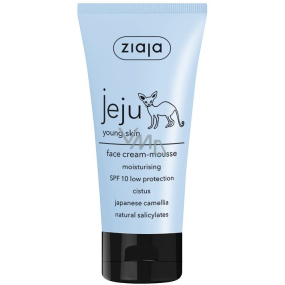 Ziaja Jeju SPF10 Pleťová krémová pena na tvár s protizápalovými a antibakteriálnymi účinkami 50 ml