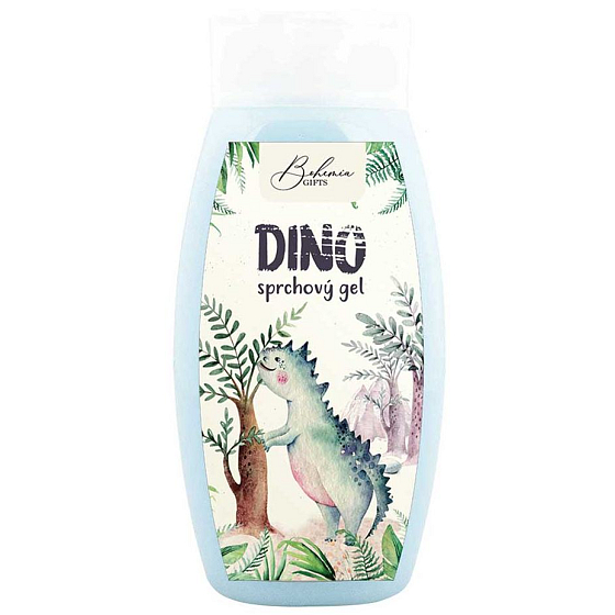 Bohemia Gifts Kids Dino sprchový gél pre deti modrý 250 ml