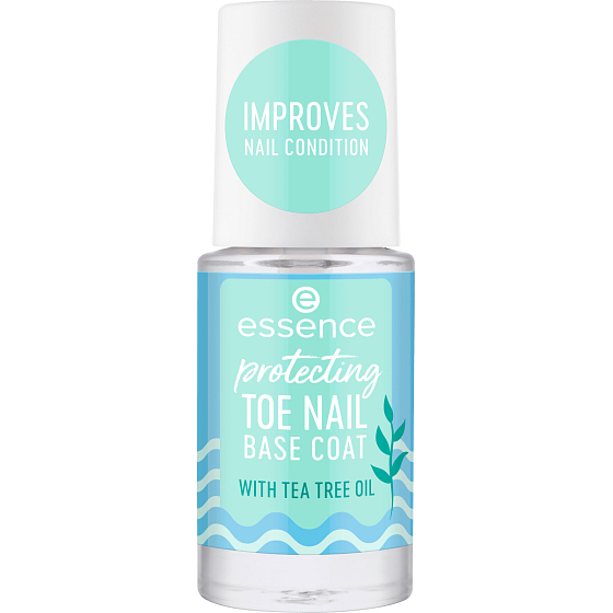 Essence Protecting Toe Nail Base Coat ochranná podkladová báza s Tea Tree olejom 8 ml