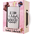 Bohemia Gifts Keramický hrnček I Dream of White Christmas 350 ml + horúca čokoláda 27 g, darčeková sada