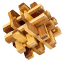 Albi Brain Cage Bambusové puzzle 8,2 x 8,2 x 9 cm