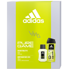 Adidas Pure Game toaletná voda 50 ml + sprchový gél 250 ml, darčeková sada pre mužov