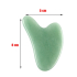 Chalcedón zelený Gua Sha redukuje vrásky, opuchy, zlepšuje elasticitu pokožky 5 x 8 cm, kameň lásky, radosti