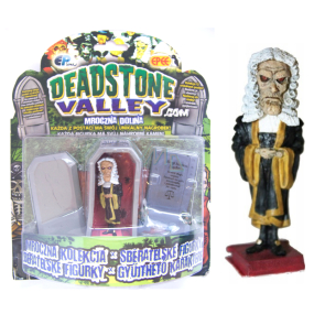 EP Line Deadstone Valley Zombie zberateľská figúrka, sudca Joachim Wigg s vlastnou rakvou a náhrobkom