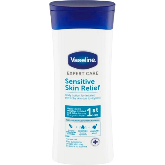 Vaseline Skin Relief telové mlieko pre citlivú pokožku 400 ml