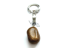Bronzit Troml prívesok na kľúče prírodný kameň, cca 10 cm