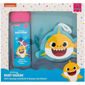 Pinkfong Baby Shark detský sprchový gél a pena + špongia 250 ml