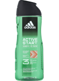 Adidas 3 Active Start sprchový gél na telo a vlasy pre mužov 400 ml