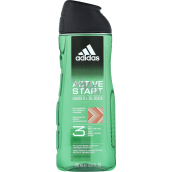 Adidas 3 Active Start sprchový gél na telo a vlasy pre mužov 400 ml