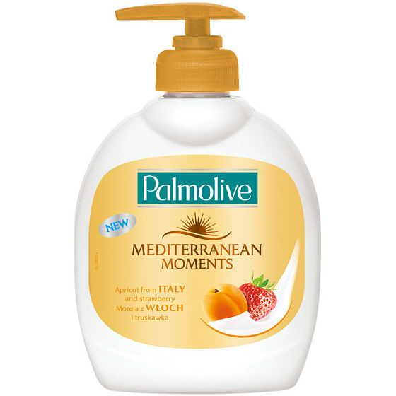 Palmolive Mediterranean Moments Apricot & Strawberry Italy tekuté mydlo 300 ml