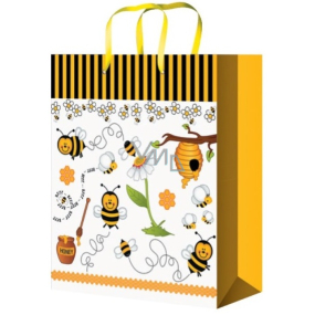Anjel Darčeková papierová taška 23 x 18 x 10 cm včielky